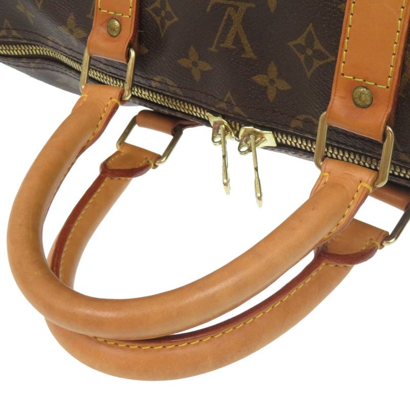 Louis Vuitton Keepall Bandoliere 55 Monogram M41414 Boston Bag LV 0400 Louis