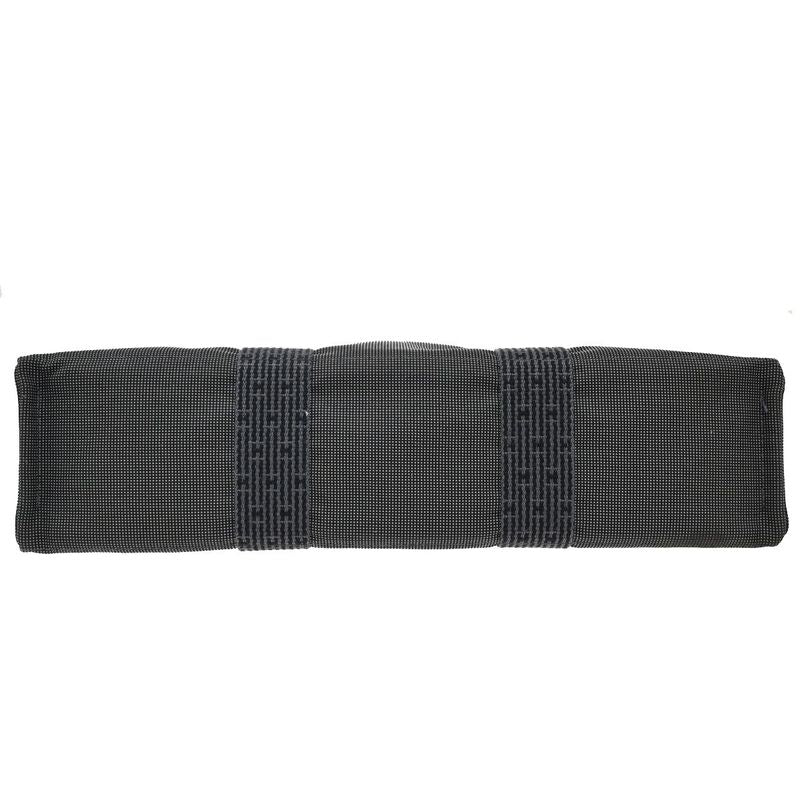 Hermes Her Line MM Hand Tote Bag Canvas Gray 38ka972