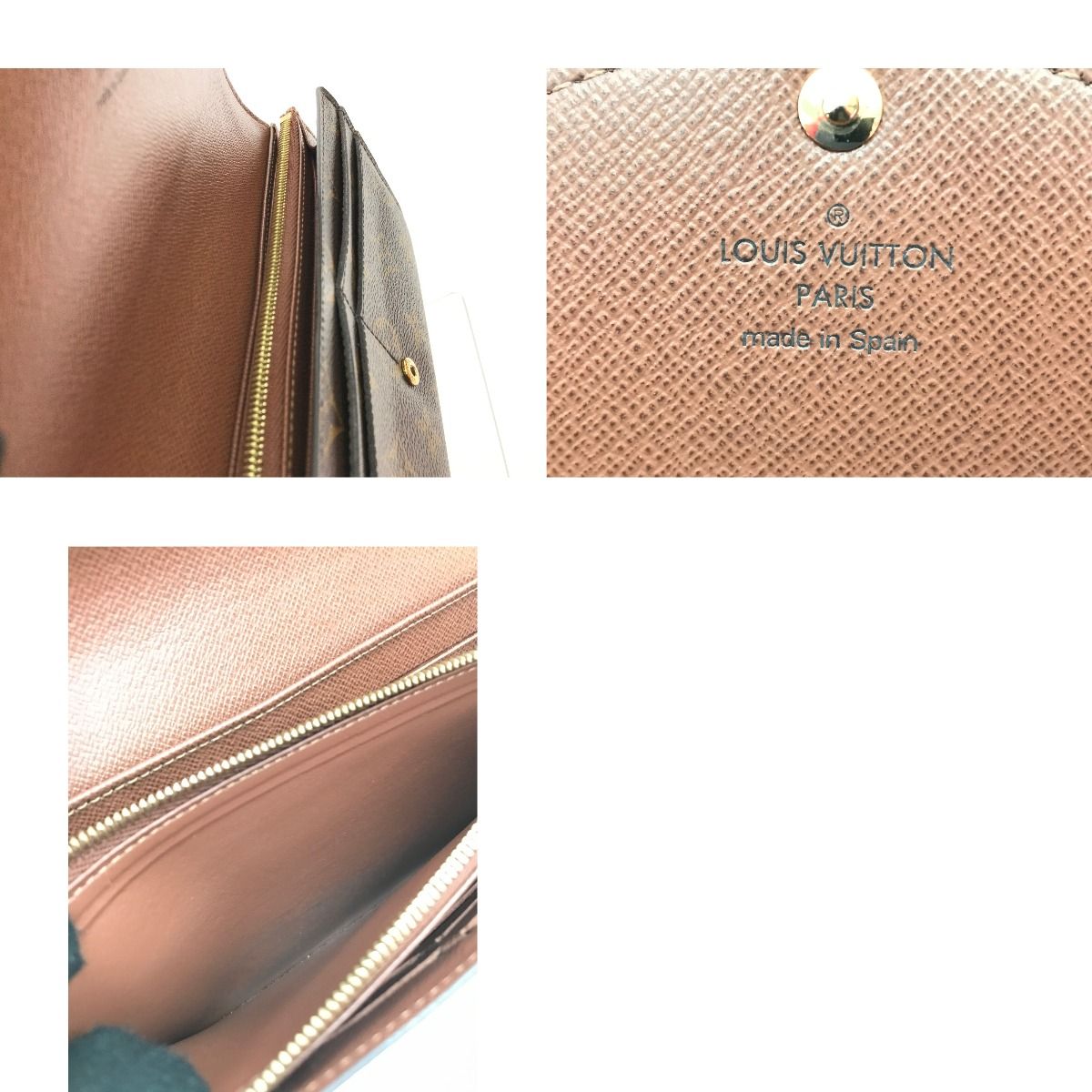 Louis Vuitton Long Wallet Portefeuille Sarah Monogram Brown