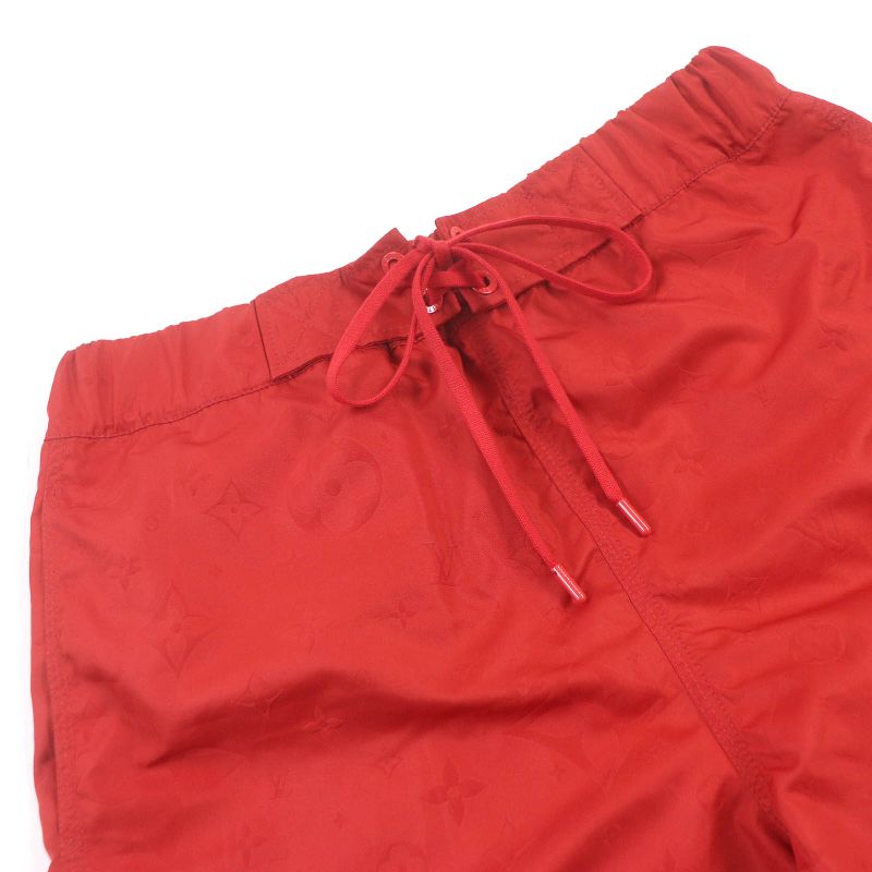 Louis Vuitton 22SS 3D Pocket Monogram Boardshorts Red S Genuine