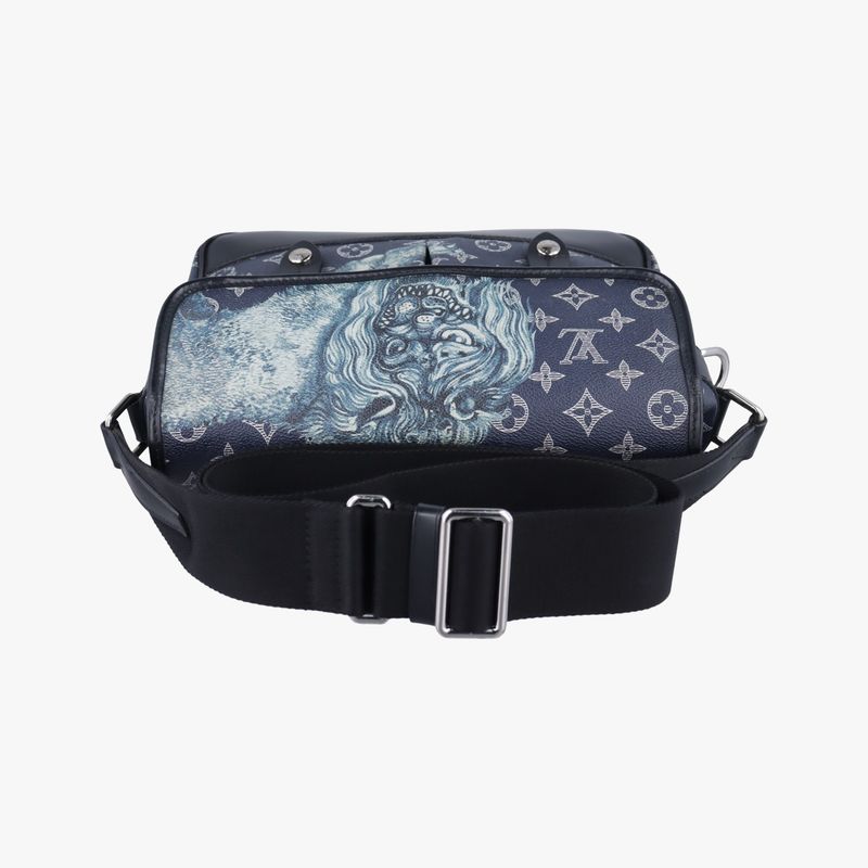 Louis Vuitton Messenger PM Navy And White Monogram Savannah M54248th2187