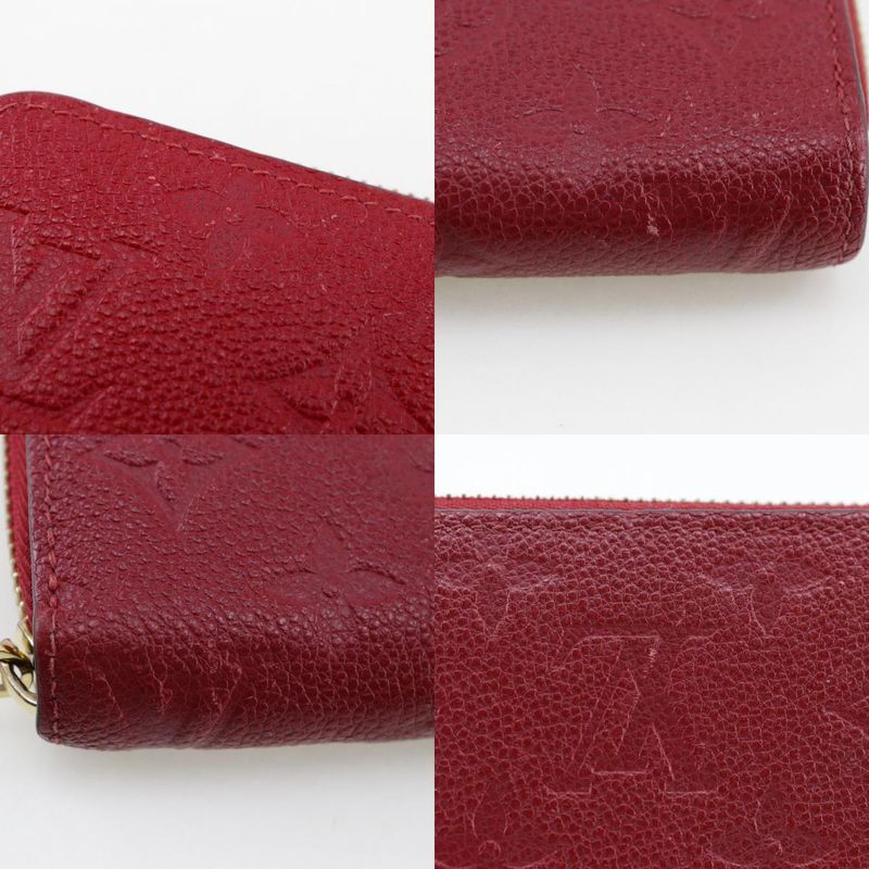 Louis Vuitton Zippy Wallet M60737 Monogram Empreinte Threes Red Sp0149 Ladies