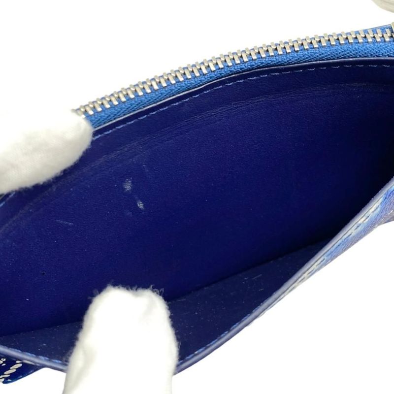 Louis Vuitton Coin Card Holder M81432 Monogram Bandana Blue White Louis Vuitton