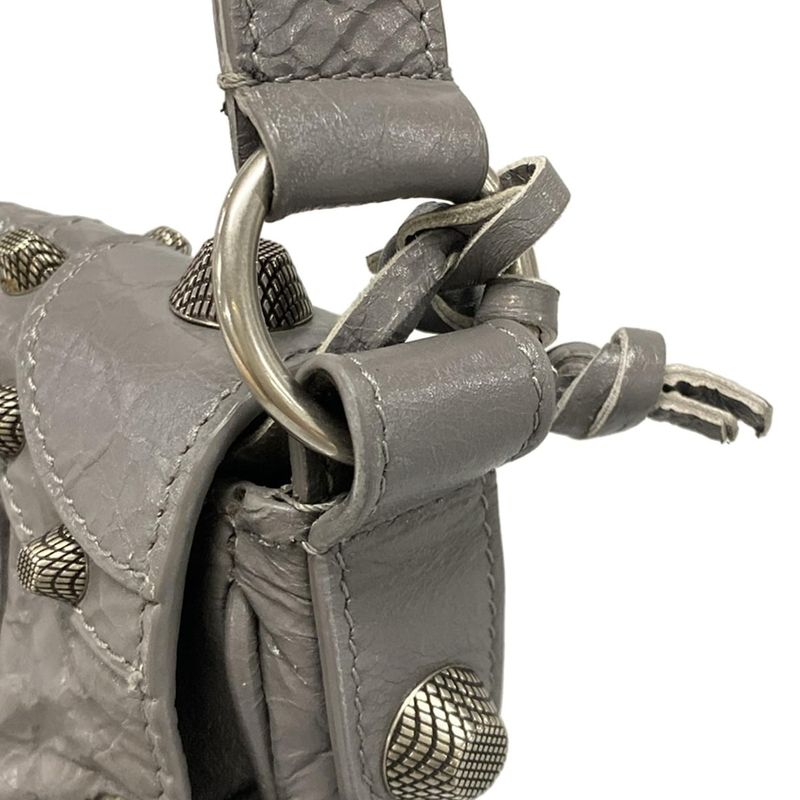 Balenciaga Shoulder Bag Lucagore XS 719082 Dark Grey Leather