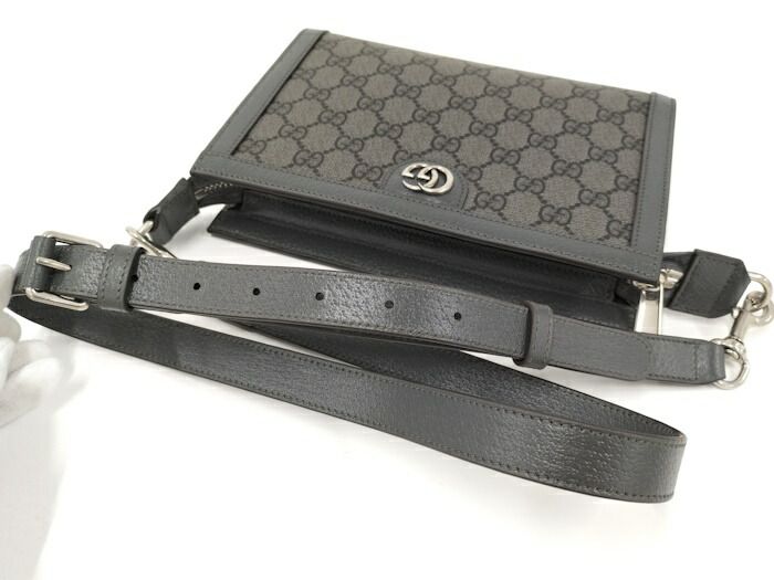 Gucci Shoulder Bag PVC Gray 795467