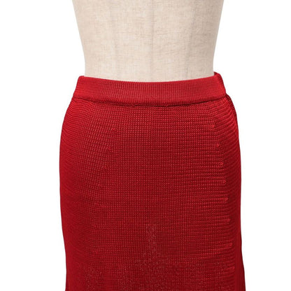 Fendi Vintage Skirt Setup Size 42 V-neck Knit Top Skirt Made In Italy 20250709