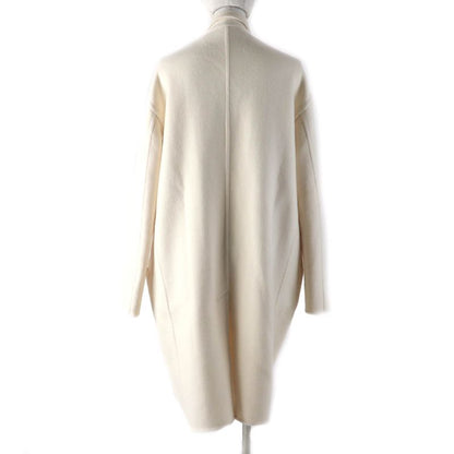 Celine 2 8h13/6700 100% Cashmere Egg Crombie Coat Ivory 40 With Hanger Garment