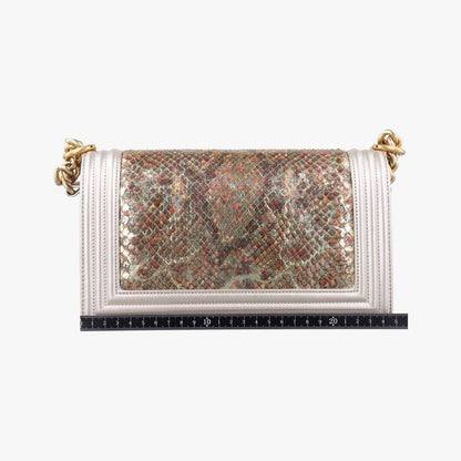 Chanel Boy Chanel Multicolor Lambskin And Snakeskin Leather A6708623974838