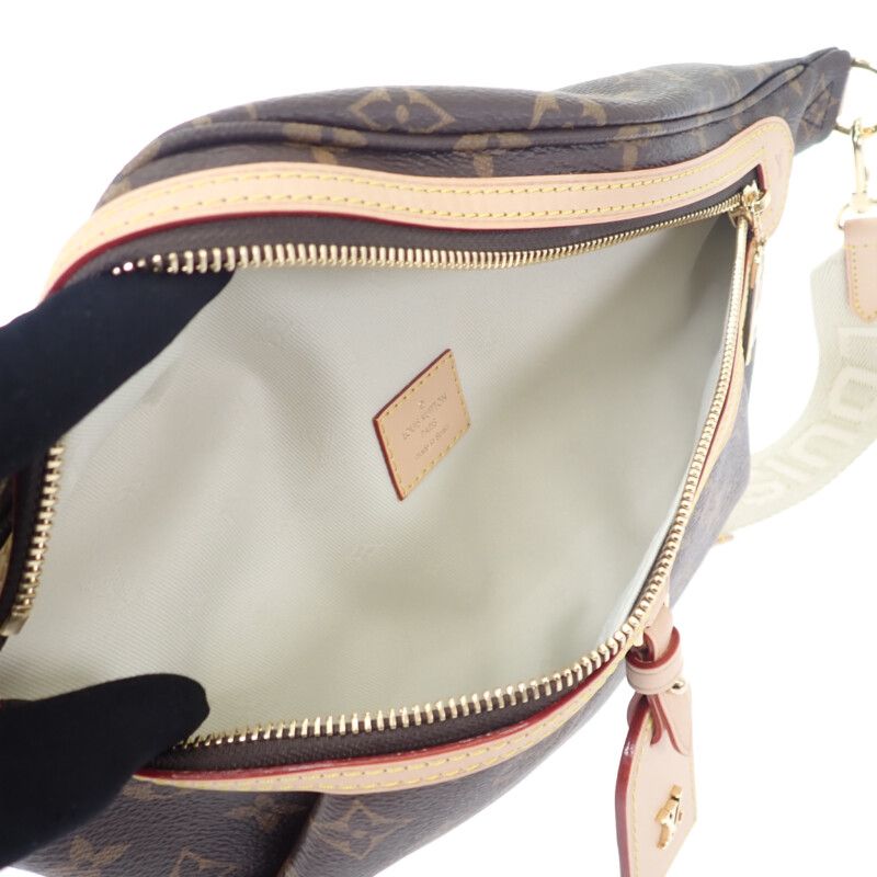 Louis Vuitton High Rise M46784 Monogram Body Bag Brown Gold Hardware Ladies