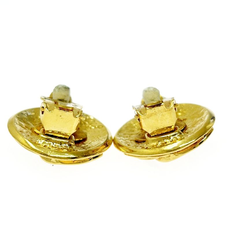 Chanel GP 94p Coco Mark Round Earrings Ladies 356397 Earrings