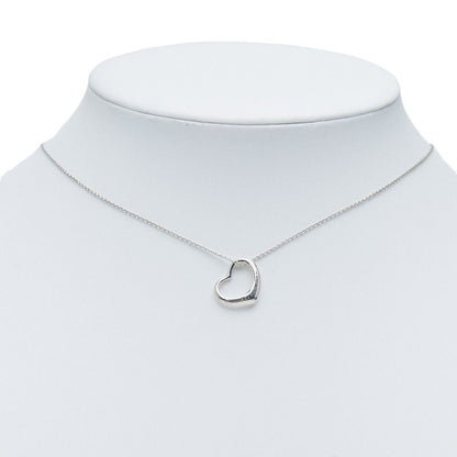 Tiffany & Co Open Heart Pendant Necklace Sv925 Silver Ladies Tiffany & Co
