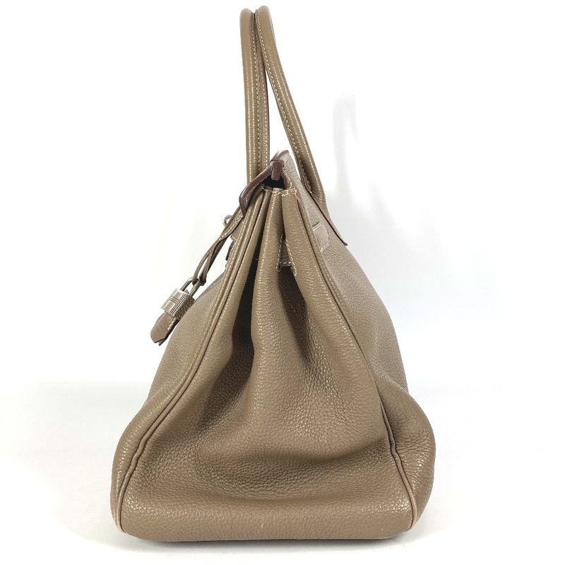 Hermes Handbag Birkin 35 Birkin 35 Togo Etoupe Gray