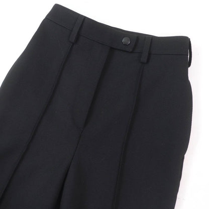 Prada 2023 P235h Virgin Wool Bottoms Pants Black 36 Ladies
