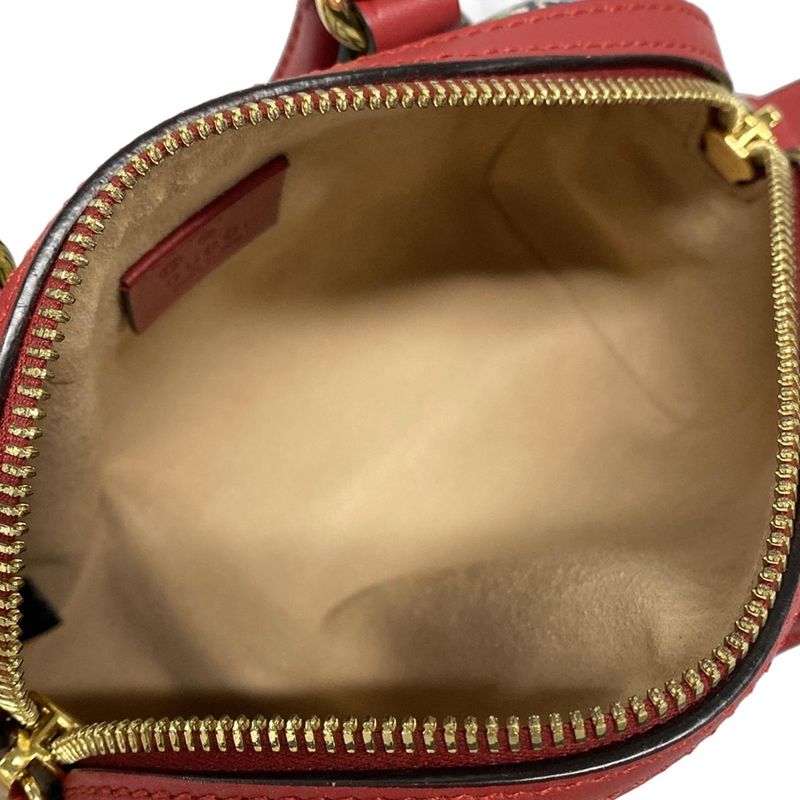 Gucci Handbag GG Blooms 546312 Navy×red×multi Leather