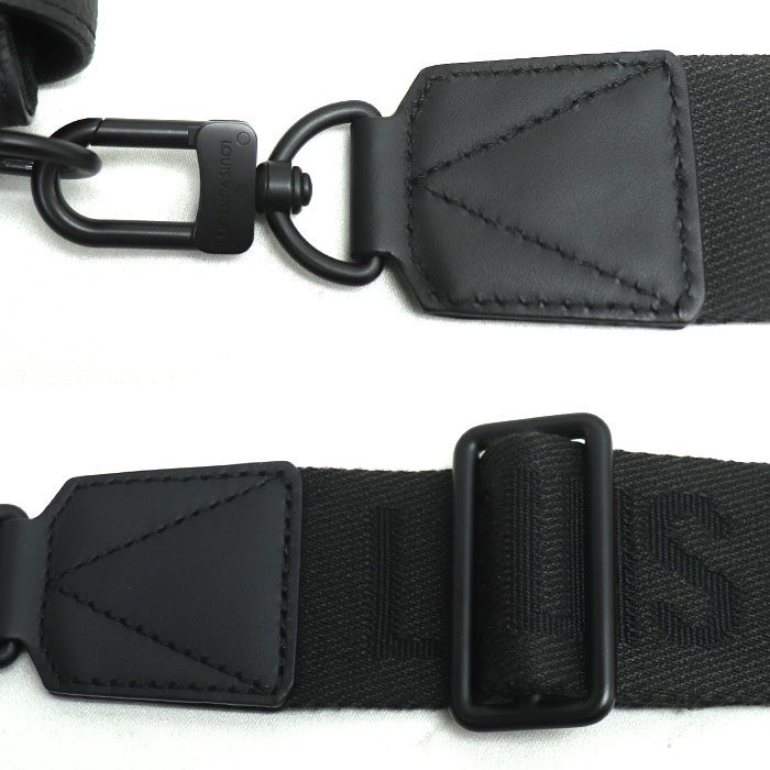 Louis Vuitton Takeoff Messenger Shoulder Bag Black M57080 IC Chip Men's Preowned