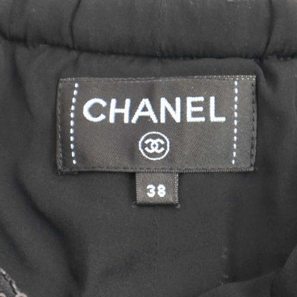 Chanel Sequined Cropped Pants P72606v63994 Black 38