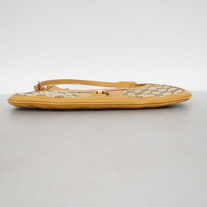 Gucci Shoulder Bag GG Canvas 001 4128 Canvas Beige Gold Hardware Women