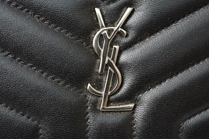 Unused Saint Laurent Paris Long Wallet Leather Black 504952