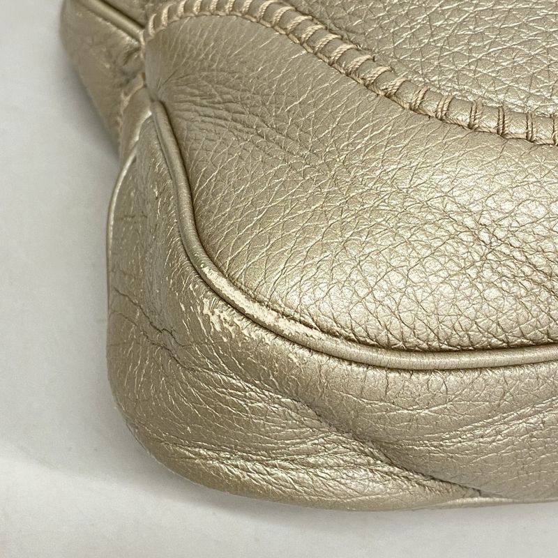 Gucci Shoulder Bag Bamboo New Jackie 246907 Leather Gold Chien Pan Gold