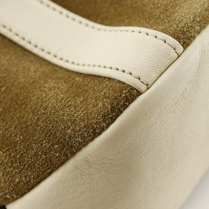 Loewe Anagram Suede Brown Women's Shoulder Bag