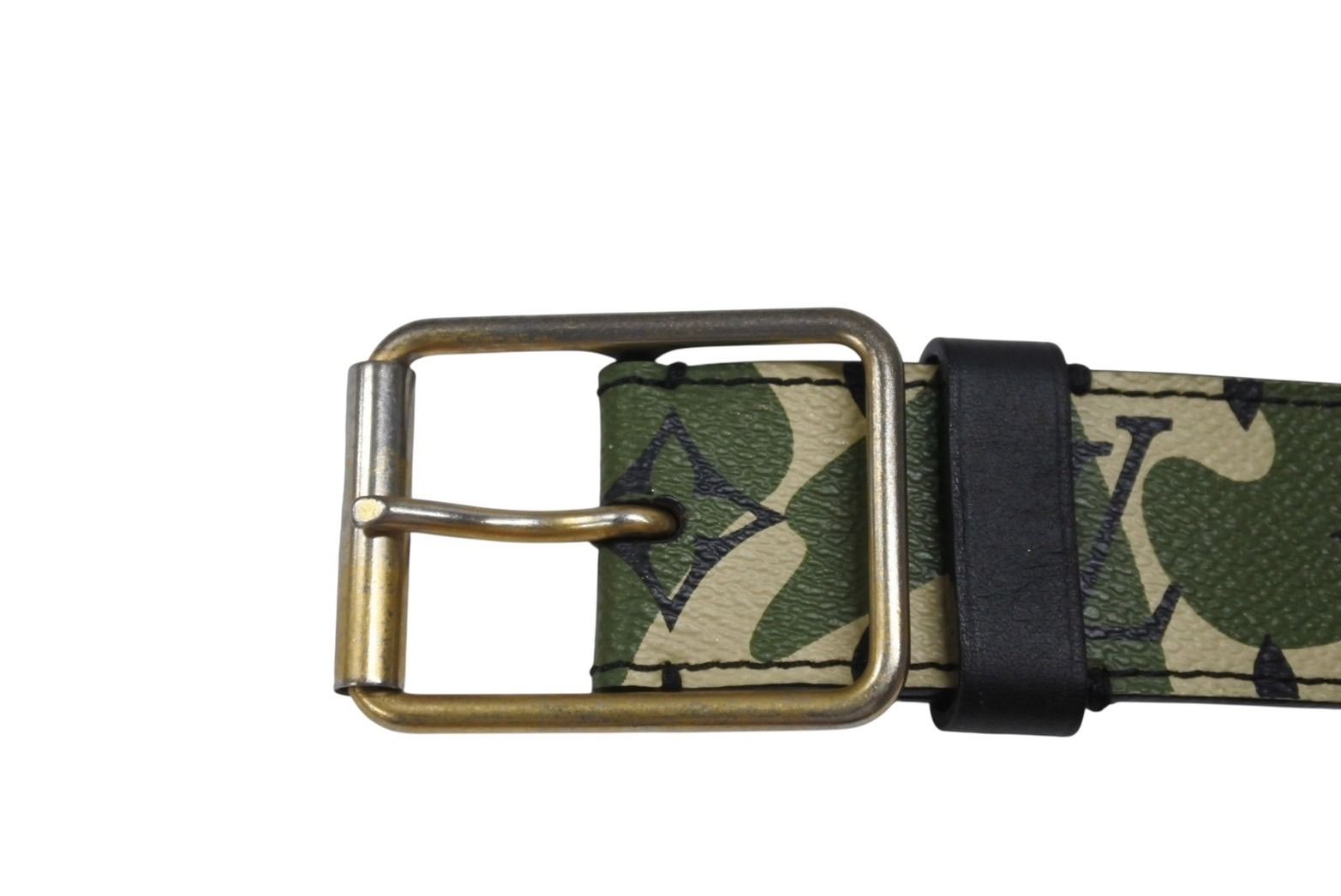 Louis Vuitton Belt Ceinture Monogram Moflage Takashi Murakami Gold — view 2
