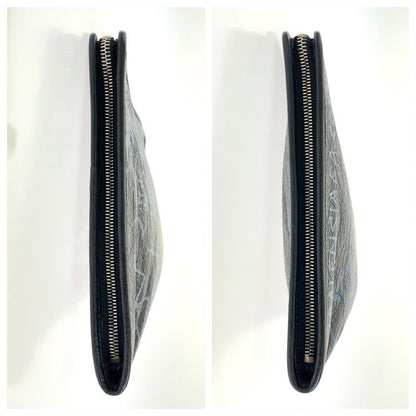 Balenciaga Graffiti Print Black Multicolor Silver Hardware Leather 443658 1060