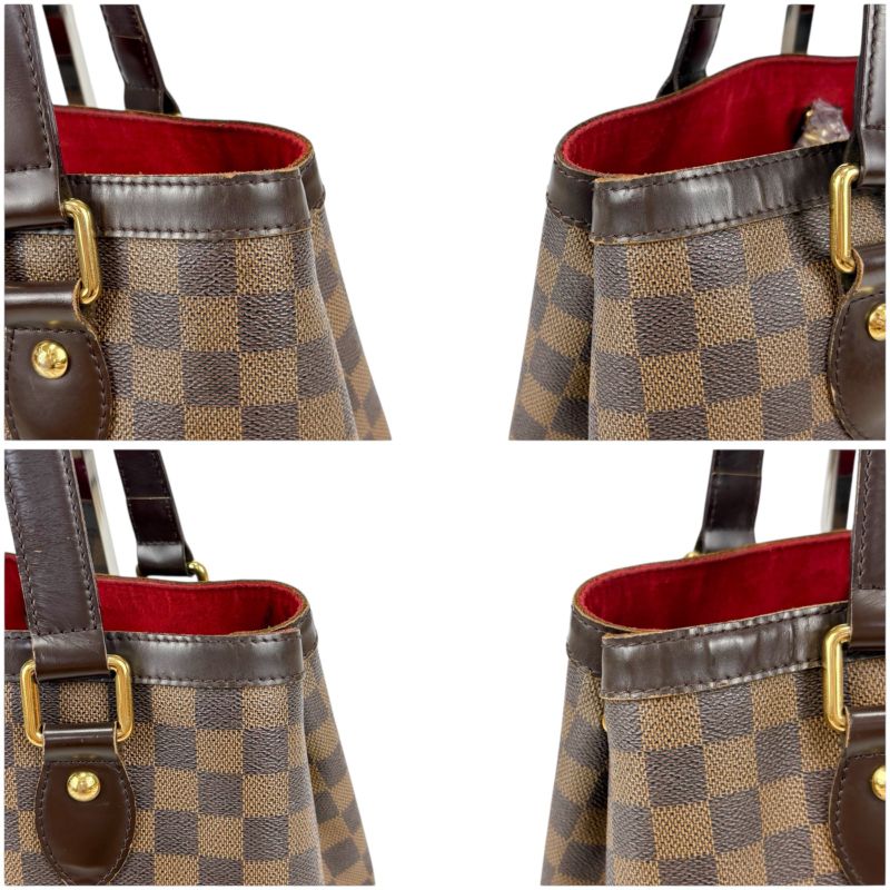 Louis Vuitton Louis Vuitton Damier Leather Ebène Hampstead PM Mini Tote Handbag