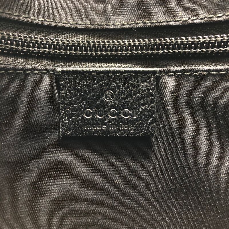 Gucci 122793 Shoulder Bag Black GG Canvas Women Men Fashion