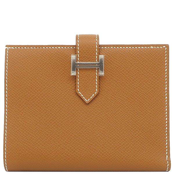 Hermes Bifold Wallet Bearn Compact Vaux Epson Gold Silver Hardware Never Used