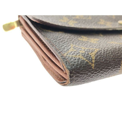 Louis Vuitton Unisex Long Wallet Monogram Pochette Portomone Credit M61725