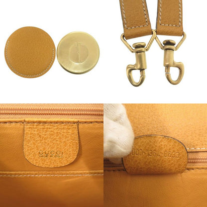 Gucci 2WAY Bamboo 000 1364 0633 Leather Yellow Handbag Yellow 0145 Gucci