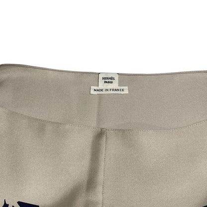 Hermes Dress Size 34 S Women - Grey Beige X Dark Navy X Multi Short Sleeves/knee