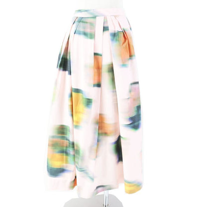 dries VAN Noten Dries Van Noten 22SS Marble Print Flared Long Skirt Pink Multi