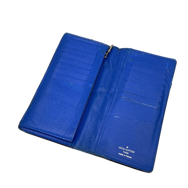 Louis Vuitton Taiga Portefeuille Blazer Long Wallet M63300 Noir Black Leather