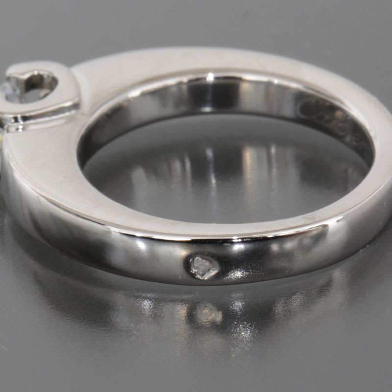 Cartier C De Solitaire Ring Diamond 0.23 CT No 7 Pt950 Hakoho GIA E1533