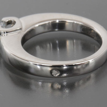 Cartier C De Solitaire Ring Diamond 0.23 CT No 7 Pt950 Hakoho GIA E1533