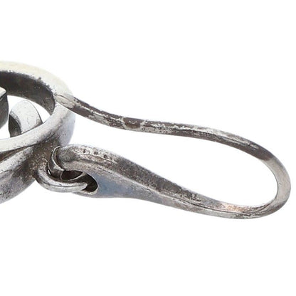 Gucci GG Logo Silver Earrings Men's