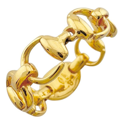 Gucci Horsebit Ring Size 8 18k Gold 18K Yellow Gold Ladies Gucci  Gucci