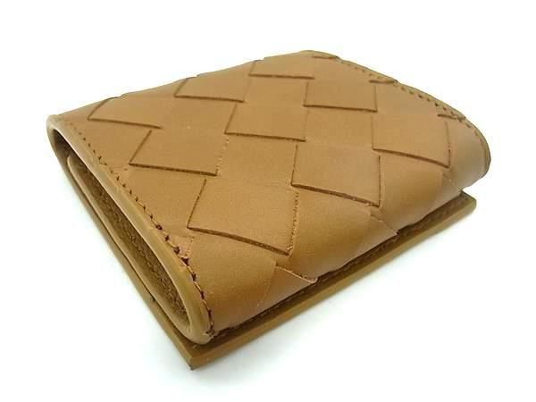Bottega Veneta Intrecciato Leather Coin Case Coin Purse Brown Fc2640