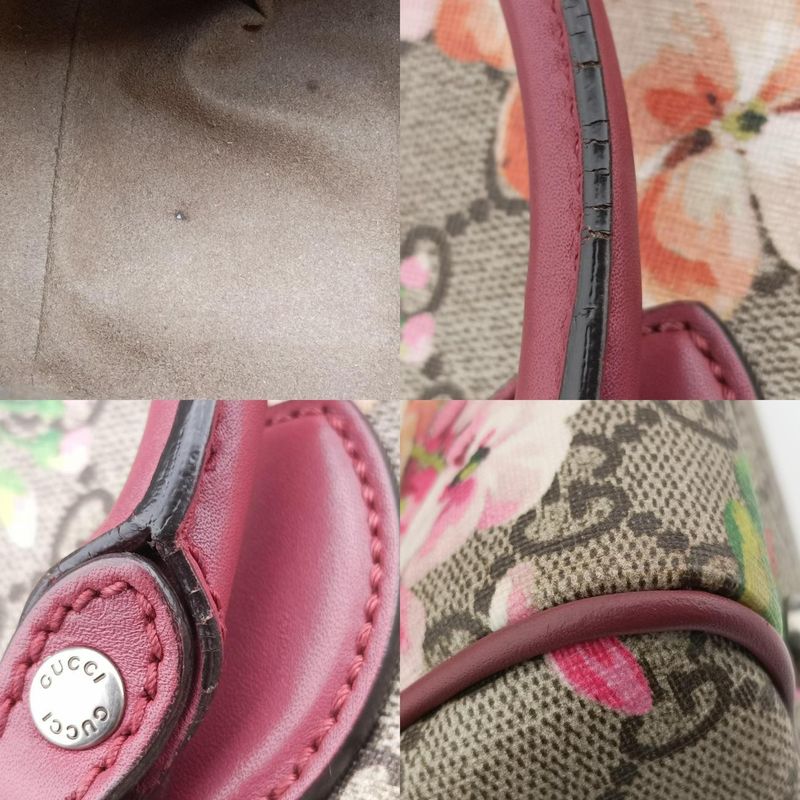 Guccigg Supreme Beige And Pink-brown And Multicolor PVC Coated Canvas 409529i019