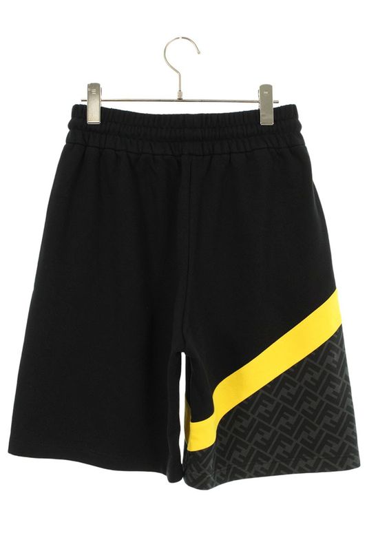 Fendi Fab656 AN67 Zucca Pattern Switched Sweatshirt Half Pants Men's XS