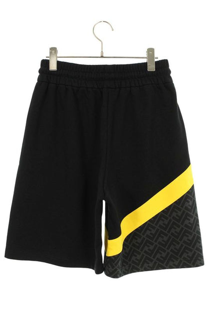 Fendi Fab656 AN67 Zucca Pattern Switched Sweatshirt Half Pants Men's XS