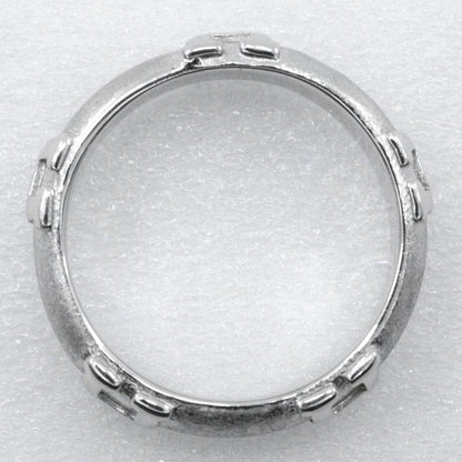 Hermes Fidelite H 18kwhite Gold #7 Ladies 4.5g Ring
