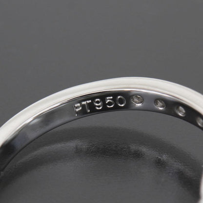 Tiffany & Co Half Eternity Diamond Circle Ring No 7.5 Pt950 2 mm E1639