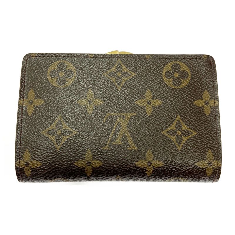 Louis Vuitton M61663 Monogram PVC Porte Monet Vier Viennois Brown 405922 Bifold