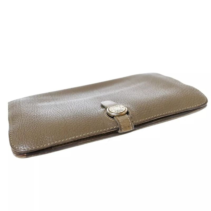 Hermes Dogon GM Togo Bi-color Beige Silver Hardware Stamped □M (2009) Long