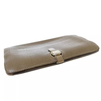 Hermes Dogon GM Togo Bi-color Beige Silver Hardware Stamped □M (2009) Long