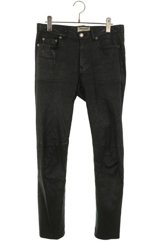 Saint Laurent Paris 484303 Y5rg2 Lamb Leather Skinny Long Pants Men 44