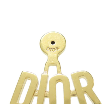 Christian DIOR Bee Motif Logo Earrings Metal Women