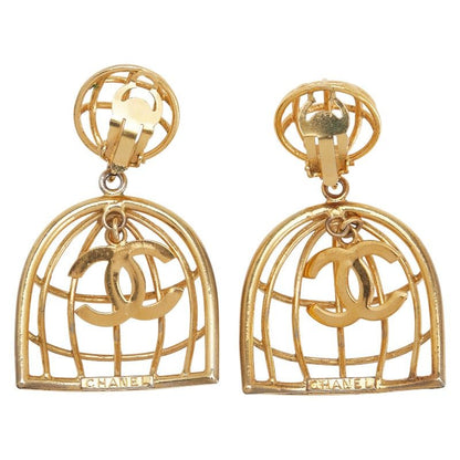 Chanel Vintage Coco Mark Birdcage Gold Plated Ladies Chanel